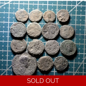 Lot of 15 ANCIENT ROMAN Coins. UNCLEANED